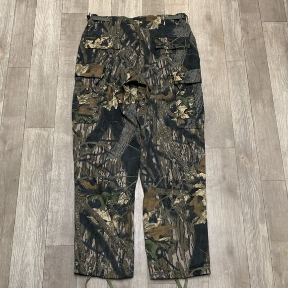 Mens Army‎ Camo Hunting Cargo Tactical Drawstring Button Fly Pants - Picture 2 of 8